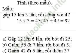 Giải bài 4 trang 52 sgk Toán 3 ảnh 1