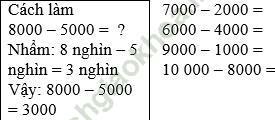 Giải bài 1 trang 105 sgk Toán 3 ảnh 1