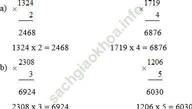 Giải bài 1 trang 116 sgk Toán 3 ảnh 1