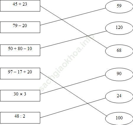 Bài 2 trang 85 VBT Toán 3 Tập 1 ảnh 1