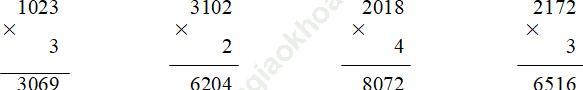 Bài 1 trang 25 VBT Toán 3 Tập 2 ảnh 1