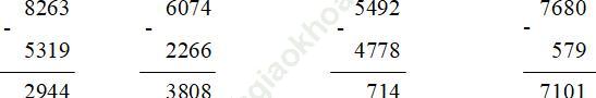 Bài 1 trang 16 VBT Toán 3 Tập 2 ảnh 1