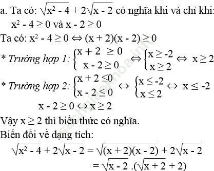 Bài 33 trang 10 SBT Toán 9 Tập 1 ảnh 1