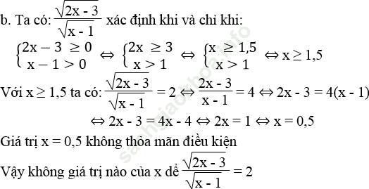 Bài 43 trang 12 SBT Toán 9 Tập 1 ảnh 2