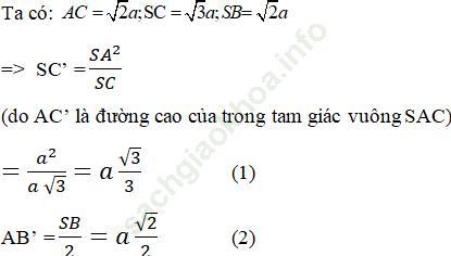 Giải bài 6 trang 31 SGK Hình Học 12 nâng cao ảnh 3