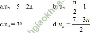 Bài 3: Cấp số cộng - Giải BT Toán 11 hình ảnh 0