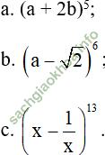 Bài 3: Nhị thức Niu-tơn - Giải BT Toán 11 hình ảnh 0