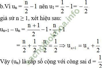 Bài 3: Cấp số cộng - Giải BT Toán 11 hình ảnh 1