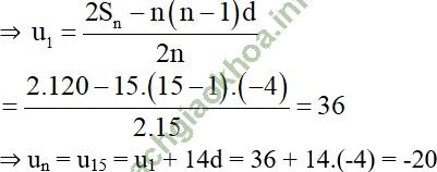 Bài 3: Cấp số cộng - Giải BT Toán 11 hình ảnh 10