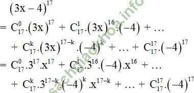 Bài 3: Nhị thức Niu-tơn - Giải BT Toán 11 hình ảnh 10