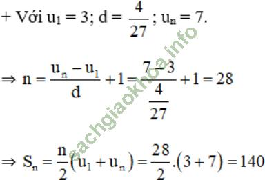 Bài 3: Cấp số cộng - Giải BT Toán 11 hình ảnh 11