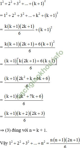 Bài 1: Phương pháp quy nạp toán học - Giải BT Toán 11 hình ảnh 11