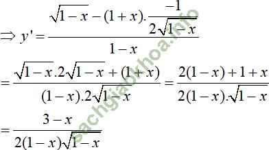 Bài 2: Quy tắc tính đạo hàm - Giải BT Toán 11 hình ảnh 13