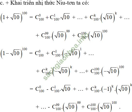 Bài 3: Nhị thức Niu-tơn - Giải BT Toán 11 hình ảnh 14