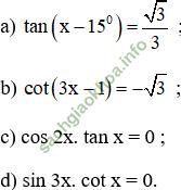 Bài 2: Phương trình lượng giác cơ bản - Giải BT Toán 11 hình ảnh 14