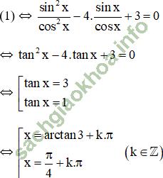 Bài 3: Một số phương trình lượng giác thường gặp - Giải BT Toán 11 hình ảnh 15