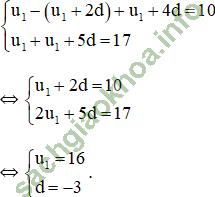 Bài 3: Cấp số cộng - Giải BT Toán 11 hình ảnh 4