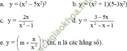 Bài 2: Quy tắc tính đạo hàm - Giải BT Toán 11 hình ảnh 4