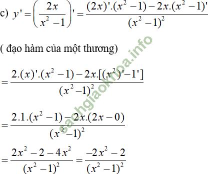 Bài 2: Quy tắc tính đạo hàm - Giải BT Toán 11 hình ảnh 5