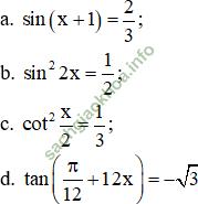 Ôn tập chương 1 - Giải BT Toán 11 hình ảnh 5
