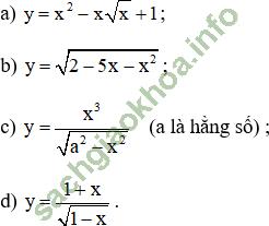 Bài 2: Quy tắc tính đạo hàm - Giải BT Toán 11 hình ảnh 8