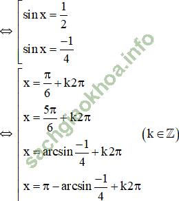 Bài 3: Một số phương trình lượng giác thường gặp - Giải BT Toán 11 hình ảnh 8