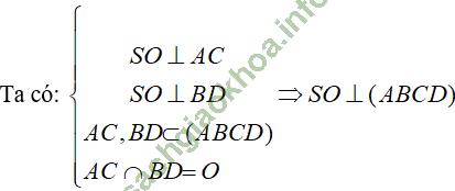 Bài 3 : Đường thẳng vuông góc với mặt phẳng - Giải BT Toán 11 hình ảnh 8