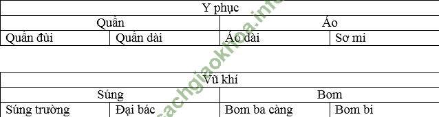 Cấp độ khái quát nghĩa của từ | Soạn văn lớp 8 | Soạn bài lớp 8