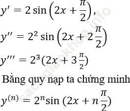Dạng 2: Tìm đạo hàm cấp cao của hàm số ảnh 5