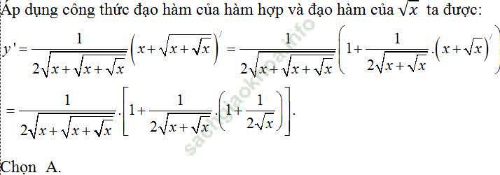 Đạo hàm của các hàm số đơn giản - Toán lớp 11
