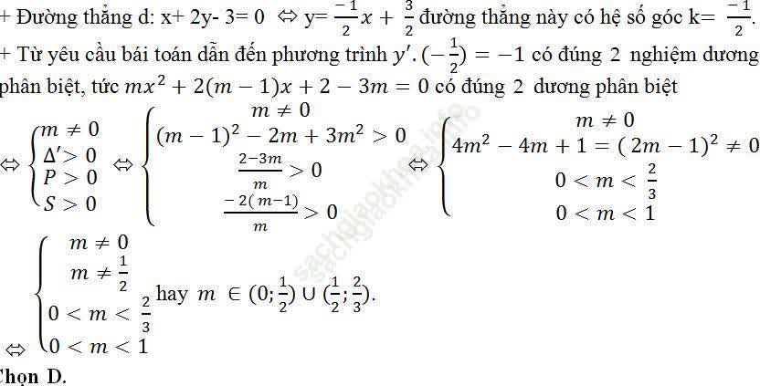 Viết phương trình tiếp tuyến của đồ thị hàm số khi biết hệ số góc - Toán lớp 11