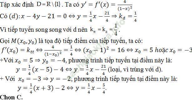 Viết phương trình tiếp tuyến của đồ thị hàm số khi biết hệ số góc - Toán lớp 11
