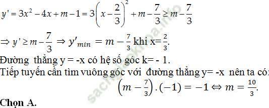 Viết phương trình tiếp tuyến của đồ thị hàm số khi biết hệ số góc - Toán lớp 11