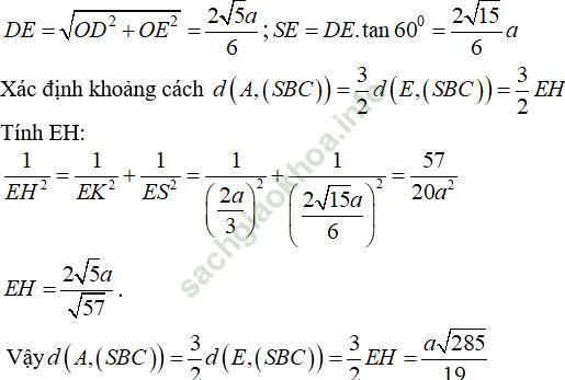 Cách tính khoảng cách từ một điểm đến một mặt phẳng (dùng quan hệ song song) hay, chi tiết - Toán lớp 11
