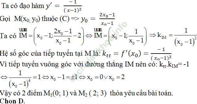 Viết phương trình tiếp tuyến của đồ thị hàm số khi biết hệ số góc - Toán lớp 11