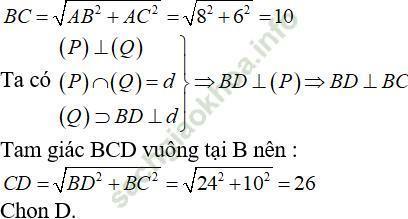 Cách tính độ dài đoạn thẳng trong không gian cực hay - Toán lớp 11