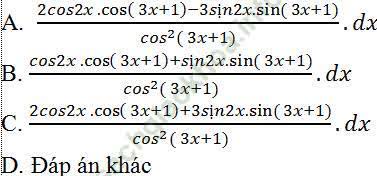 Cách tìm vi phân của hàm số hay, chi tiết - Toán lớp 11