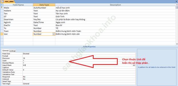 Bài tập và thực hành 2 - Tạo cấu trúc bảng ảnh 5