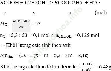 Phương pháp tăng giảm khối lượng trong hóa học hữu cơ hay, có lời giải ảnh 9