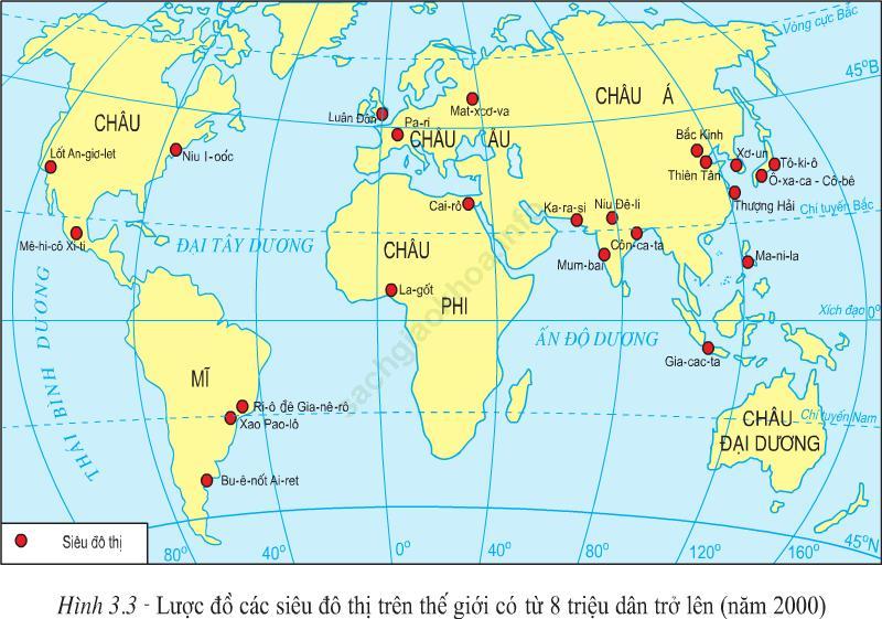 Lý thuyết & Trắc nghiệm Bài 3: Quần cư. Đô thị hóa ảnh 2