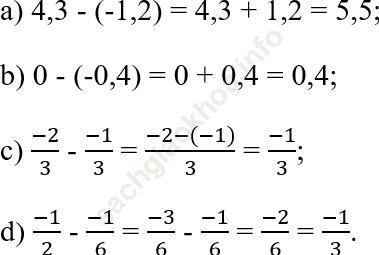 Toán 7 VNEN Bài 2: Cộng, trừ số hữu tỉ ảnh 19