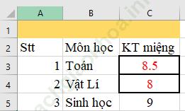 Bài 10: Định dạng phông chữ và kẻ khung cho bảng tính ảnh 28
