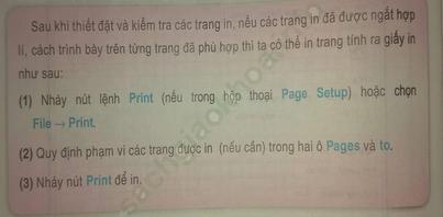 Bài 16: Trình bày và in bảng tính ảnh 8